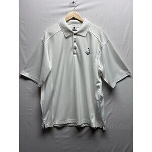 Pinehurst No.2 Putterboy Polo Shirt Men XL Solid White Performance Short Sleeve